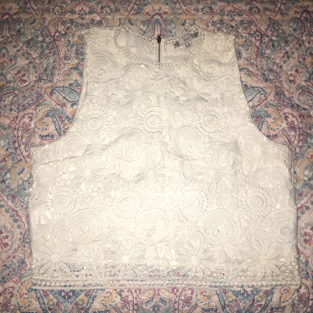 Floral Croquet Crop Top